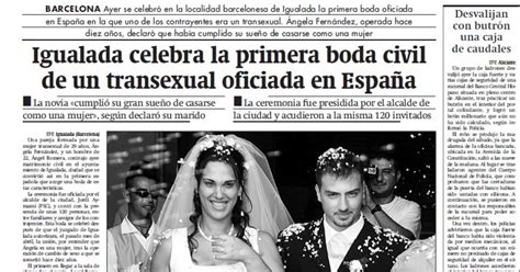 transexual igualada|Les noces de lAngel i lAngela, la primera boda trans, es van ...